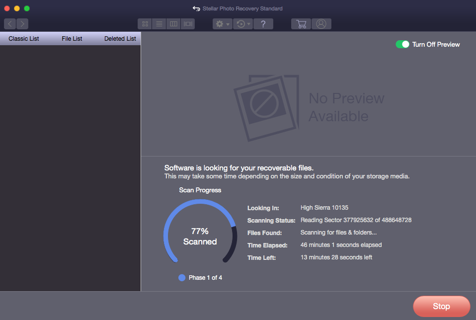 Stellar Photo Recovery Mac screenshot