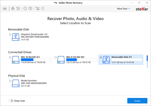 Stellar Photo Recovery screenshot