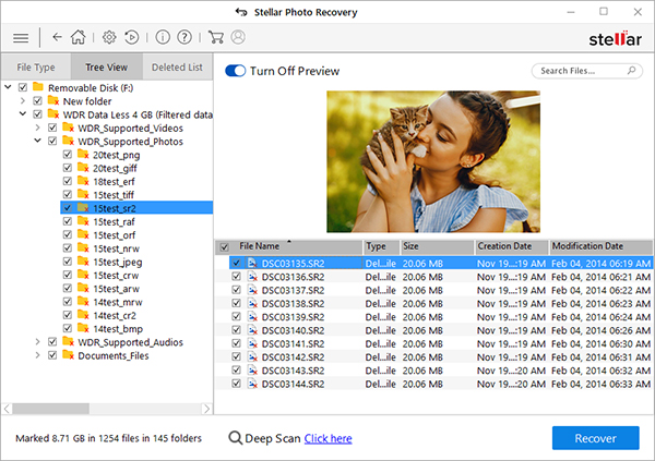 Stellar Photo Recovery screenshot